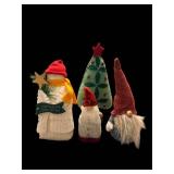Christmas Gnome & Snowman Figurine Set - 4 Pieces