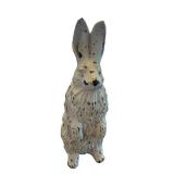 Rabbit Figurines Pair - 9 In & 5 In Tall