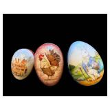 Decorative Paper Easter Eggs - 3-Piece Set