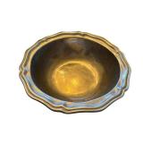 Pair of Scalloped-Edge Pewter Bowls - Silver-Tone Finish