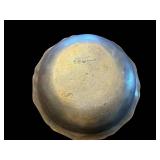 Pair of Scalloped-Edge Pewter Bowls - Silver-Tone Finish