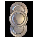 Pewter Plates - 10.5 in Diameter (Lot of 3)