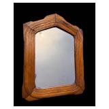 Arched Wood Frame Mirror 13.5 x 18.5 in