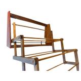 Vintage Folding Wooden Display Rack