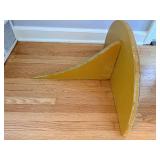 Semicircular Wall Shelf - Mustard Yellow - 23 x 17.5 in