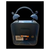Blue Alarm Clock with Iron Stand & Swedenborg Library Book (Lot of 3)