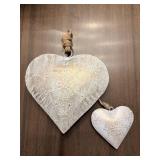 Heart-Shaped Metal Wall Decor Set (Lot of 4)