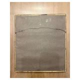 12x13 Framed Cross-Stitch Embroidery - Winter Girl With Red Hat