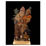 Santa Cardboard Standee - 15 Inches Tall with Children