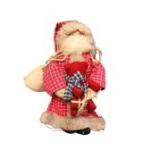 Santa Claus Plush Figures - 23in Large & 10in Small Set of 2