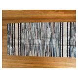 Braided Rug 58 x 26 - Multicolor Striped Runner