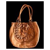 Lucky Penny Leather Fringe Hobo Bag - Tan Brown Leather Handbag