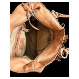 Lucky Penny Leather Fringe Hobo Bag - Tan Brown Leather Handbag