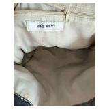 Nine West Metallic Tote Bag with Ruched Front - Bronze