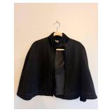 Lauren Ralph Lauren Black Cape Coat With Stand Collar