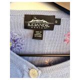 Icelandic Design Floral Embroidered Knit Cardigan - Women