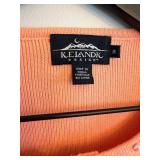 Icelandic Design Cardigan - Floral Embroidered Pink Knit - Size M