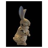 Ceramic Bunny Statue - 17 Inches Tall Cream Glaze