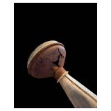 Vintage Metal Watering Can with Long Spout - Rusted, Cracked Nozzle Head