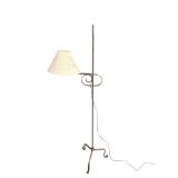 Vintage Floor Lamp - 55 in Tall with Cream Floral Shade