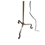 Vintage Floor Lamp - 55 in Tall with Cream Floral Shade