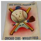 1952 Chicago Cubs Official Program and Scorecard - Vintage Baseball