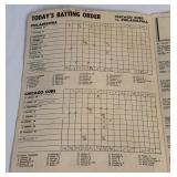 1952 Chicago Cubs Official Program and Scorecard - Vintage Baseball