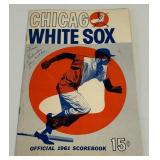 1961 Chicago White Sox Official Scorebook - June 21st Vintage Baseball