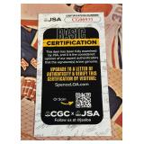 Jean Beliveau, Giles Gilbert, Ted Harris Signed NHL Official Magazine With JSA COA - Vintage Hockey