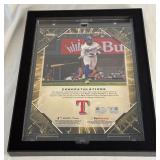 Adolis Garcia /50 Signed With MLB and Fanatics COAs 2025 Under Wraps Emanate MLB Collection Numbered 48/50