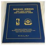 Michael Jordan 22kt Gold Career and Comeback Cards Basketball Book Upper Deck by Danbury Mint