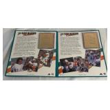 Dan Marino 22kt Gold Rookie and Career Cards Football Book by Danbury Mint
