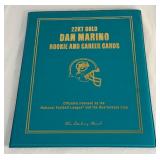 Dan Marino 22kt Gold Rookie and Career Cards Football Book by Danbury Mint