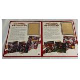 Joe Montana 23kt Gold Rookie and Career Cards Football Book by Danbury Mint