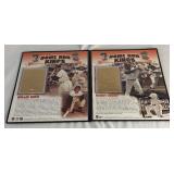 "Home Run Kings" Willie Mays and Barry Bonds 22kt Gold Cards Baseball Book by Danbury Mint