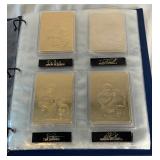 22kt Gold Football Cards Binder NFL by Danbury Mint - not complete