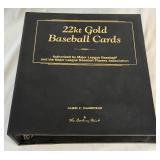 22kt Gold Baseball Cards Binder Set MLB by Danbury Mint - appears complete