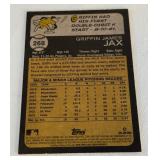 Griffin Jax Autographed Rookie Minnesota Twins Baseball Card