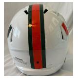 Vinny Testeverde Signed Full Size Miami Hurricanes Football Helmet with Schwartz COA