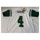 Brett Favre Signed Football Jersey - New With Tags Size 50 NFL Reebok On Field New York Jets