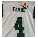Brett Favre Signed Football Jersey - New With Tags Size 50 NFL Reebok On Field New York Jets
