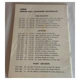 1969 Green Bay Packers Official Press Book Vintage Football