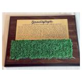 Kansas City Royals World Series Turf Plaque From Kauffman Stadium 1985-1994 Baseball
