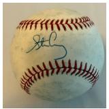 Steve Avery Signed Baseball Rawlinfs ONLB White Ball