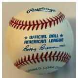 Kevin Brown Signed Baseball Rawlings OALB Brown Ball