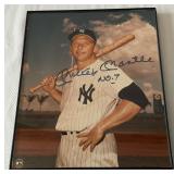 Mickey Mantle Autographed 8x10