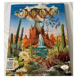 Larry Brown Signed and Inscribed "SB XXX MVP" Ofiical Program w/ JSA COA - Dallas Cowboys Football