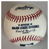 Dee Gordon Signed Baseball Rawlings OMLB Manfred Jr Ball