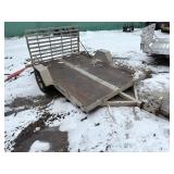 10ft utility trailer with rear ramp gate