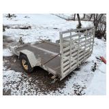 10ft utility trailer with rear ramp gate